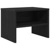 vidaXL Bedside Cabinet 2 pcs Black oak 40 x 40 x 30 cm Engineered wood