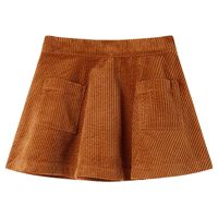 Kids' Skirt with Pockets Corduroy Cognac 92