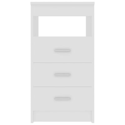 vidaXL Drawer Cabinet White 40x50x76 cm Engineered Wood