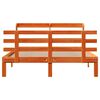 vidaXL Bed Frame with Headboard without Mattress Wax Brown 150x200 cm King Size