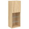 vidaXL 5 Piece TV Wall Units with LED Sonoma Oak Engineered Wood
