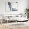 vidaXL Day Bed without Mattress White 80x200 cm Solid Wood Pine