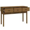 vidaXL Console Table Honey Brown 114x40x75 cm Solid Wood Pine