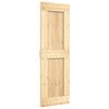 vidaXL Sliding Door NARVIK Natural and Black 70 x 210 cm (213.5 cm)