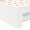 vidaXL Bed Frame with Headboard White 80 x 200 cm Engineered Wood