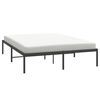 vidaXL Metal Bed Frame without Mattress Black 160x200cm