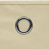 vidaXL Storage Boxes 10 pcs Cream 32x32x32 cm Fabric