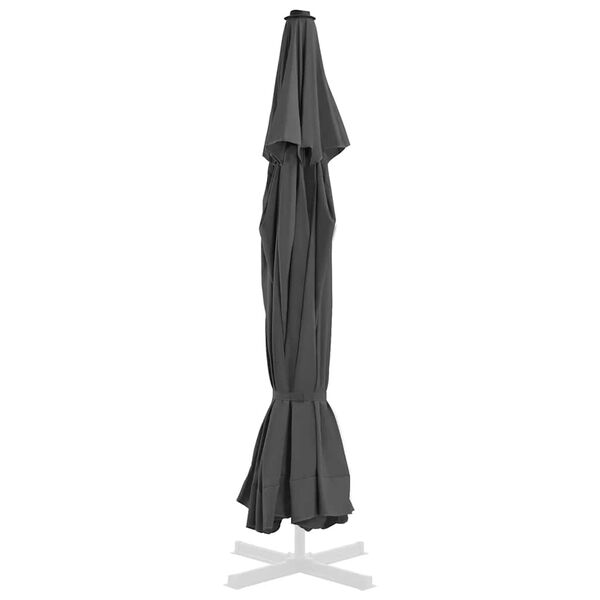 vidaXL Replacement Fabric for Outdoor Parasol Anthracite 515 cm