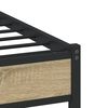 vidaXL Metal Bed Frame without Mattress Sonoma Oak 120x200 cm