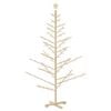 vidaXL Wooden Christmas Tree with Stand Natural 180 cm Solid pine wood