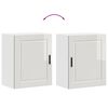 vidaXL Kitchen Wall Cabinet&nbsp;Porto High Gloss White Engineered Wood