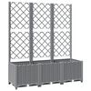vidaXL Garden Planter Light Grey 120 x 40 x 136 cm