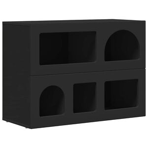 vidaXL Sideboard Black 80.5 x 35 x 59 cm Engineered Wood