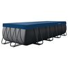 INTEX Pool Cover 549 x 274 cm Rectangular PVC Dark Blue and Grey