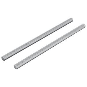 vidaXL Threaded Rods 2 pcs Silver M6 x 120 mm (Thread Diameter x L)