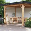 vidaXL Outdoor Kitchen Cabinets 3 pcs Solid Wood Pine