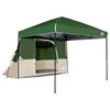 vidaXL Camping Tent Set Folding 2 pcs Green Taffeta and Fabric