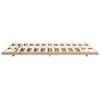 vidaXL Floor Bed Frame Brown 140 x 190 cm Solid pine wood