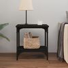 vidaXL Side Table Black 40x30x42 cm Engineered Wood