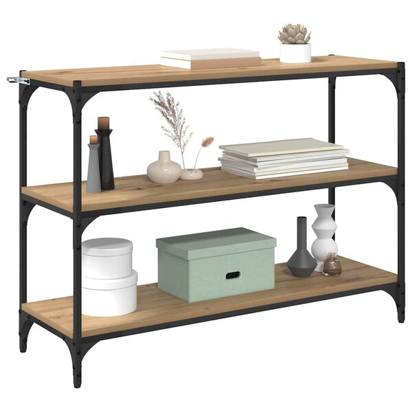 vidaXL Book Cabinet Artisan oak 100 x 33 x 70.5 cm Engineered wood