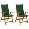 vidaXL Reclining Garden Chairs 2 pcs Natural Solid Acacia Wood