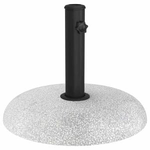 vidaXL Parasol Base 20.9 kg Light Grey Concrete Round