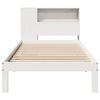 vidaXL Bookcase Bed without Mattress White 75x190 cm Small Single Solid Wood Pine