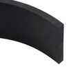 vidaXL Rubber Edge for Snow Plow Black 100x8x1 cm