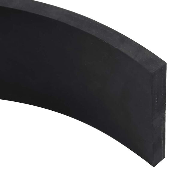 vidaXL Rubber Edge for Snow Plow Black 100x8x1 cm