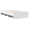 vidaXL Bed Frame without Mattress White 100x200 cm Engineered Wood