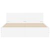 vidaXL Bed Frame without Mattress White 140x200 cm