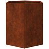 vidaXL Garden Planters 2 pcs Hexagon 46x40x45 cm Weathering Steel