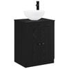 vidaXL Bathroom Furniture Set Black Oak Engineered Wood