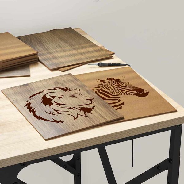 vidaXL Decor Panels 50 pcs Artisan Oak 15 x 21 x 0.27 cm