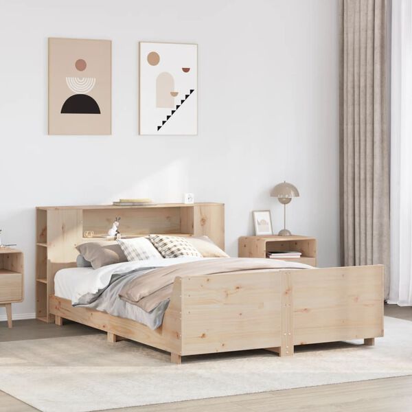vidaXL Bed Frame without Mattress 120x200 cm Solid Wood Pine