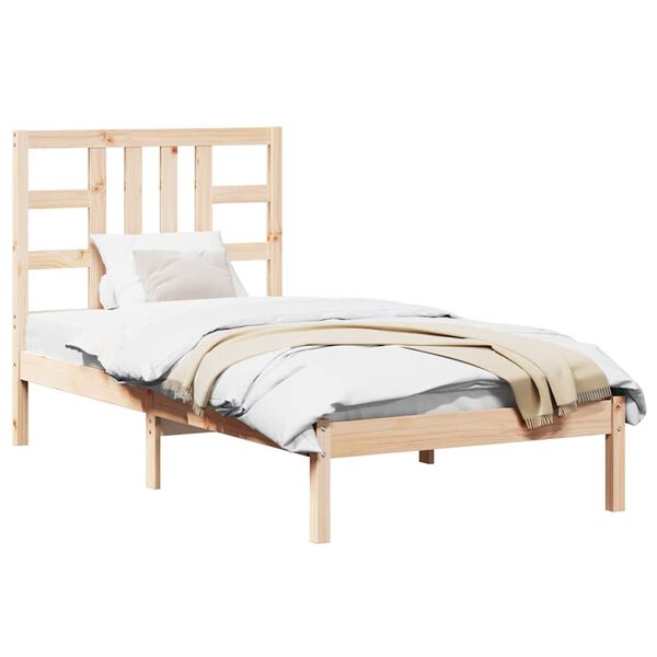 vidaXL Bed Frame without Mattress 90x190 cm Single Solid Wood