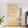 vidaXL Sliding Door with Hardware Set 100x210 cm Solid Wood Pine