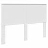 vidaXL Bed Frame with Headboard White 140 x 190 cm Solid Pine Wood