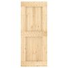 vidaXL Sliding Door with Hardware Set 85x210 cm Solid Wood Pine