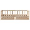 vidaXL Daybed with Drawers without Mattress 80x200 cm Solid Wood