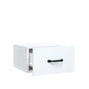 vidaXL Wall-mounted Bedside Cabinet High Gloss White 35x35x20 cm