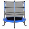 vidaXL Trampoline with Safety Net Round 140x160 cm Blue