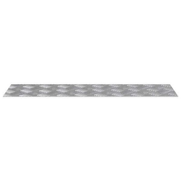 vidaXL Stair Tread Rectangular 4 pcs Silver 70 x 20 cm Aluminium