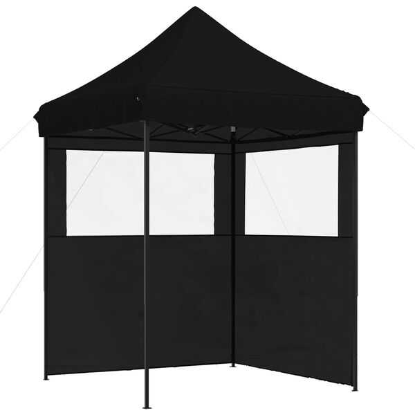 vidaXL Party Tent Folding Black 200 x 200 x 306 cm Oxford Fabric