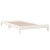 vidaXL Stack Bed without Mattress White 90x200 cm Solid Wood Pine