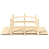 vidaXL Garden Bridge with Railings 150x67x56cm Solid Wood Spruce