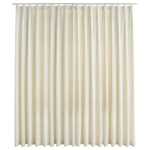 vidaXL Blackout Curtain with Hooks Velvet Cream 290x245 cm