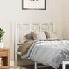 vidaXL Metal Replace Headboard White 90 cm