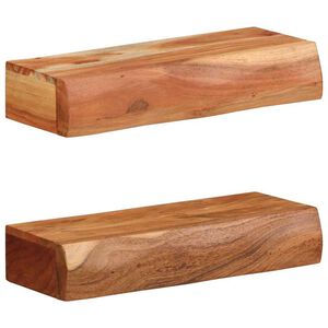 vidaXL Wall Shelves 2 pcs 40x17x8 cm Solid Wood Acacia