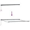 vidaXL Retractable Awning Manual Blue and White 400 x 300 cm